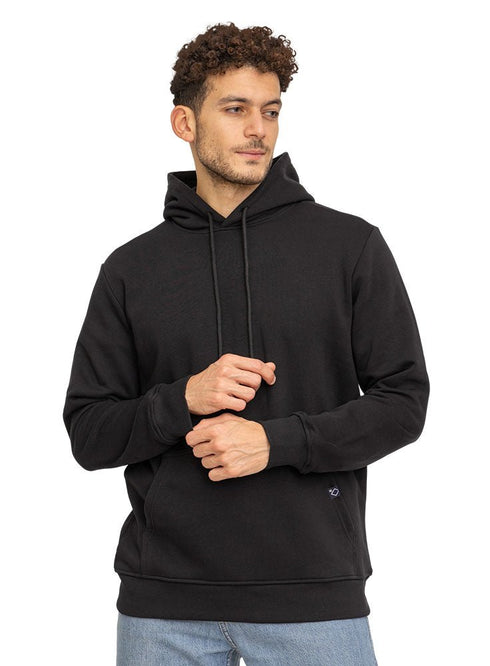 Black Over Size Hoodie - Khotwh